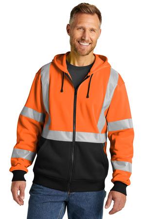 A107 Class 3 Heavy-Duty Fleece Full-Zip Hoodie