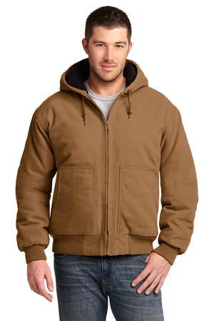 CornerStone Washed Duck Cloth Insulated Hooded Work Jacket