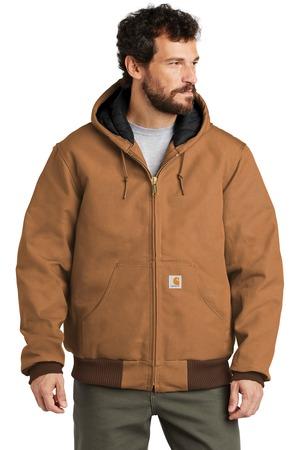 Carhartt Quilted-Flannel-Lined Duck Active Jac