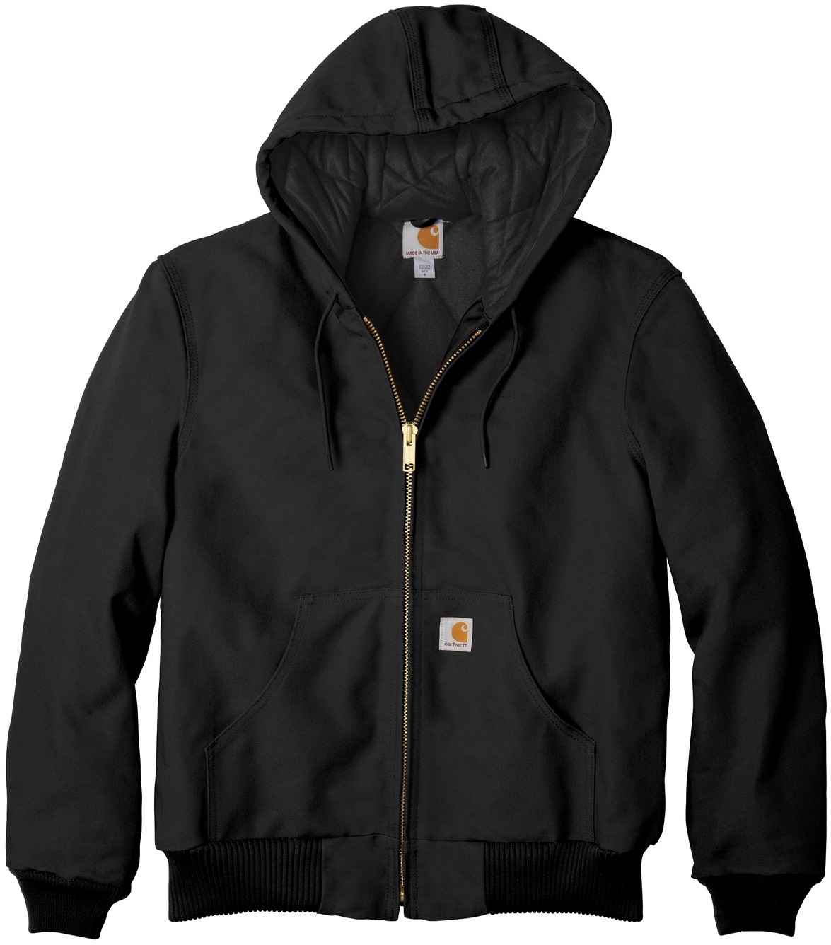 Carhartt Quilted-Flannel-Lined Duck Active Jac