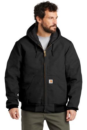 Carhartt Tall Quilted-Flannel-Lined Duck Active Jac
