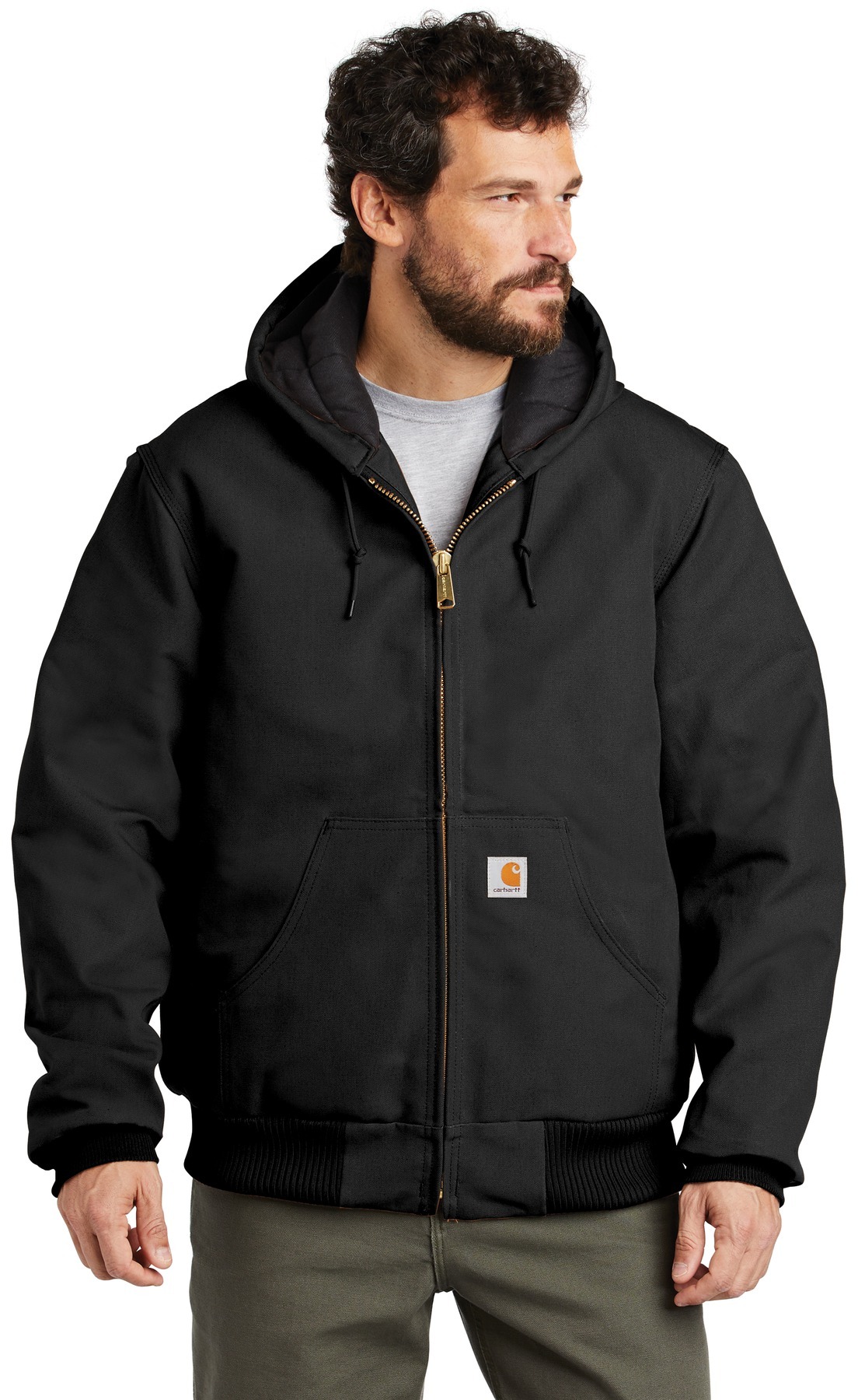 Carhartt Tall Quilted-Flannel-Lined Duck Active Jac