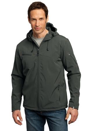 Port Authority Textured Hooded Soft Shell Jacket