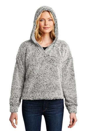 Ladies Cozy Fleece Hoodie.