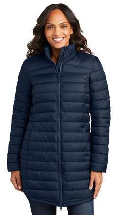 Port Authority Ladies Horizon Puffy Long Jacket L365
