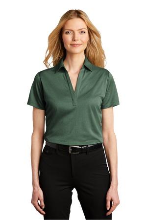 Ladies Heathered Silk Touch Performance Polo.