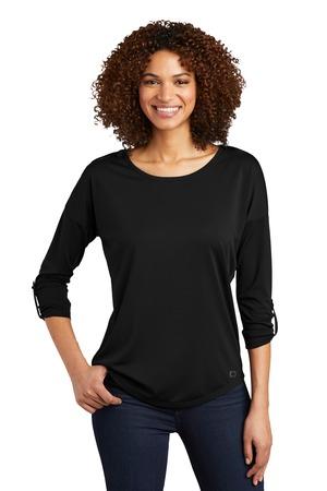 Ladies Gravitate Scoop 3/4-Sleeve .