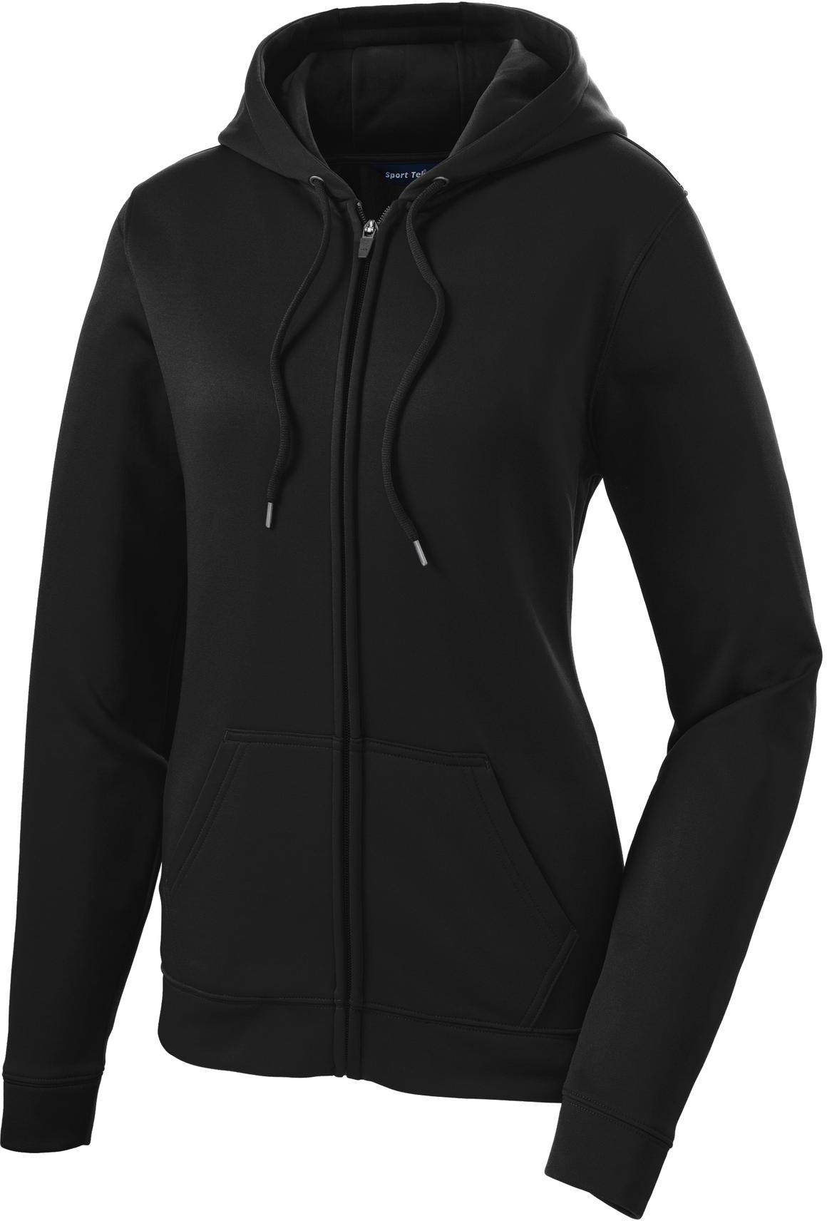 Sport-Tek Ladies Sport-Wick Fleece Full-Zip Hooded Jacket