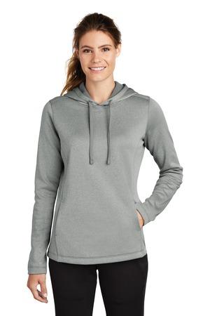 Sport-Tek Ladies PosiCharge Sport-Wick Heather Fleece Hooded Pullover