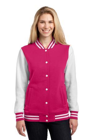 Sport-Tek Ladies Fleece Letterman Jacket