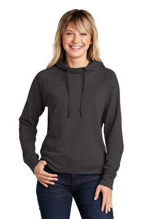 Ladies Lightweight French Terry Pullover Hoodie.