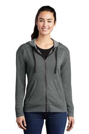 Ladies PosiCharge Tri-Blend Wicking Fleece Full-Zip Hooded Jacket
