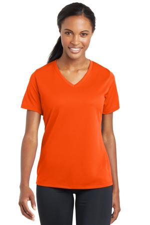 Sport-Tek Ladies PosiCharge RacerMesh V-Neck Tee