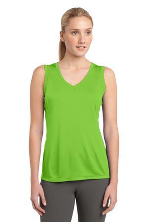 Sport-Tek Ladies Sleeveless PosiCharge Competitor V-Neck Tee