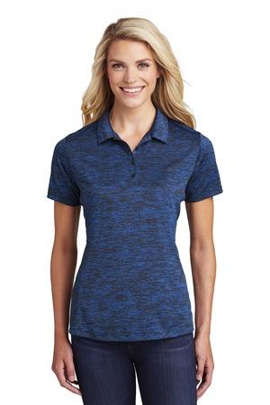 Sport-Tek Ladies PosiCharge Electric Heather Polo