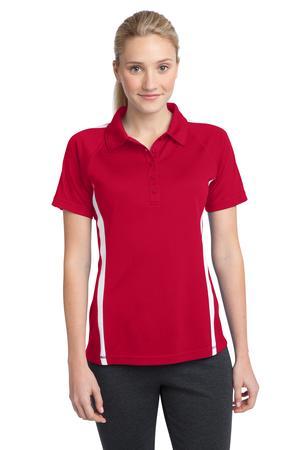 Sport-Tek Ladies PosiCharge Micro-Mesh Colorblock Polo