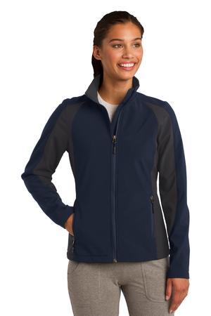 Sport-Tek Ladies Colorblock Soft Shell Jacket