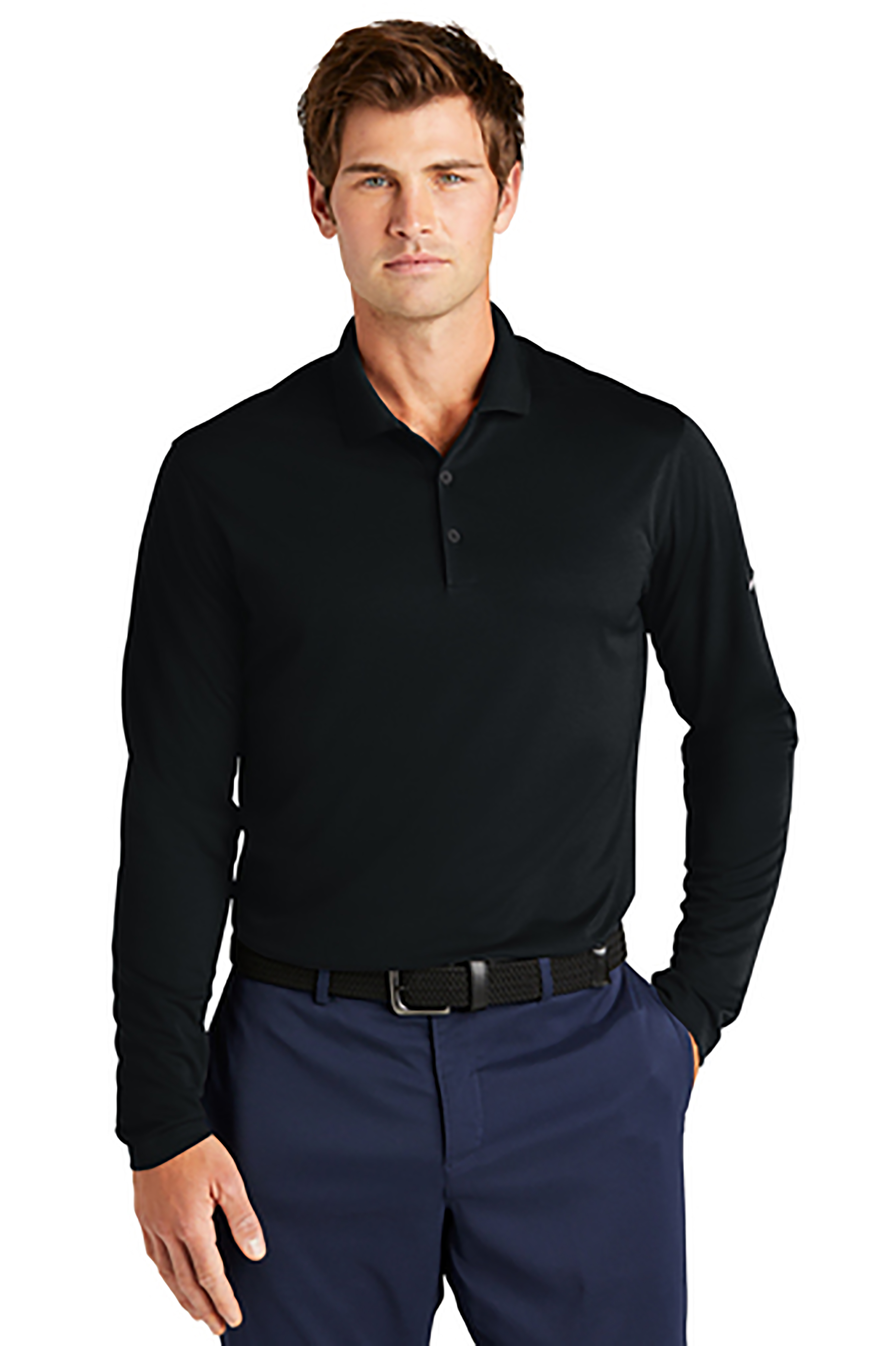 NKDC2104 Nike Dri-FIT Micro Pique 2.0 Long Sleeve Polo