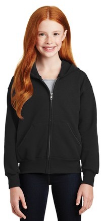 Hanes – Youth EcoSmart Full-Zip Hooded Sweatshirt.