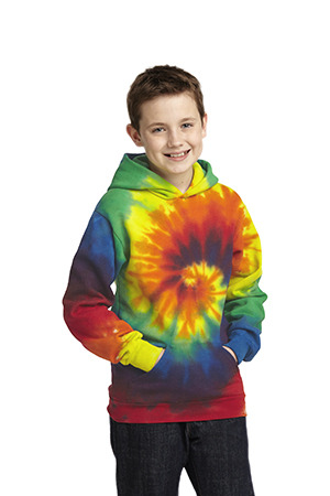 Port & Company Youth Tie-Dye Pullover Hooded Sweatshirt