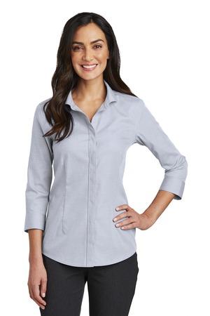 Red House Ladies 3/4-Sleeve Nailhead Non-Iron Shirt