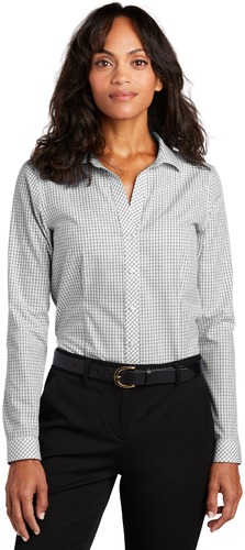 Ladies Open Ground Check Non-Iron Shirt
