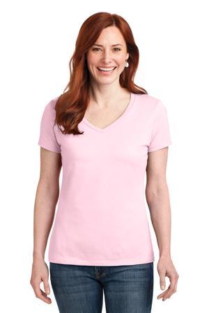 Ladies Perfect-T Cotton V-Neck T-Shirt.