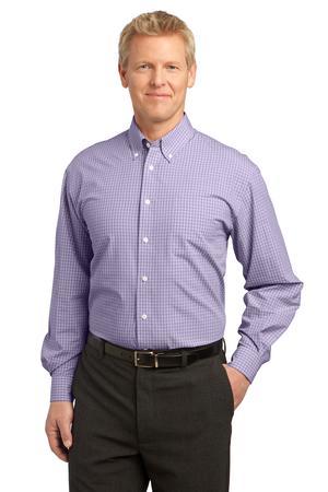 Port Authority Plaid Pattern Easy Care Shirt