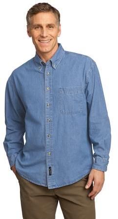 Port & Company – Long Sleeve Value Denim Shirt.