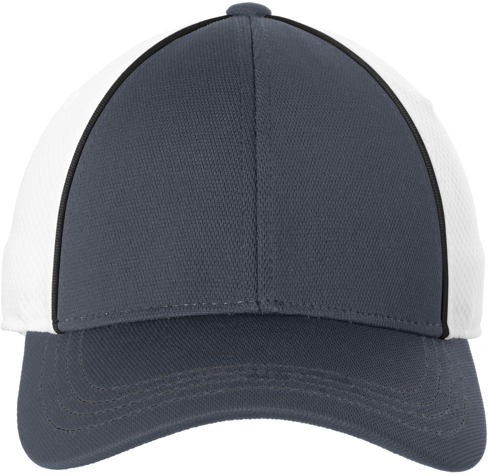 Sport-Tek Piped Mesh Back Cap