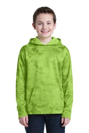 Sport-Tek Youth Sport-Wick CamoHex Fleece Hooded Pullover