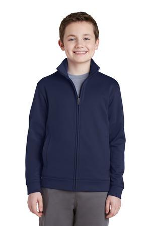 Sport-Tek Youth Sport-Wick Fleece Full-Zip Jacket