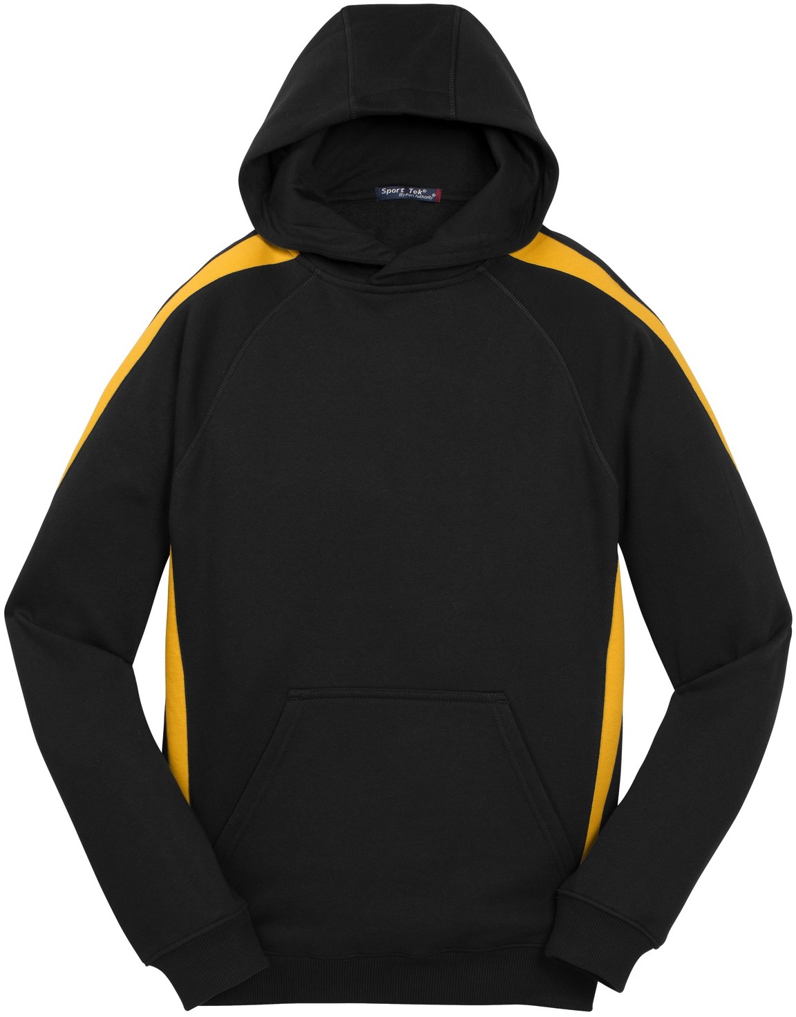 Sport-Tek Youth Sleeve Stripe Pullover Hooded Sweatshirt