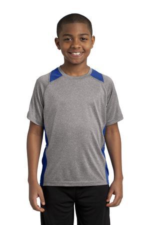 Sport-Tek Youth Heather Colorblock Contender Tee