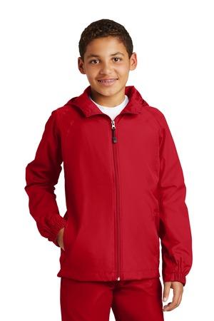 Sport-Tek Youth Hooded Raglan Jacket