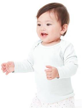 Infant Baby Rib Long Sleeve Infant Lap Shoulder T-Shirt
