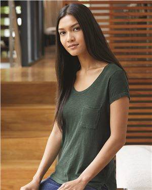 Women’s Washed Slub Favorite Pocket T-Shirt