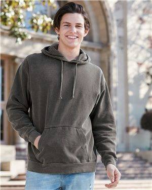 Garment Dyed Hooded Pullover Sweatshirt