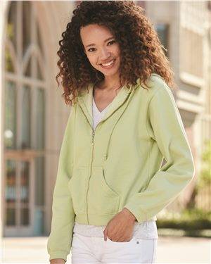 Women’s Garment Dyed Ringspun Hooded Full-Zip Sweatshirt