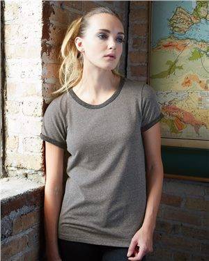 Women’s Eco Mock Twist Ideal Ringer Tee
