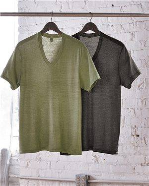 Eco-Jerseyâ„¢ Feeder Stripe V-Neck T-Shirt