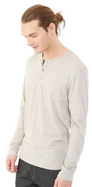 Eco-Mock Twist Long Sleeve Henley