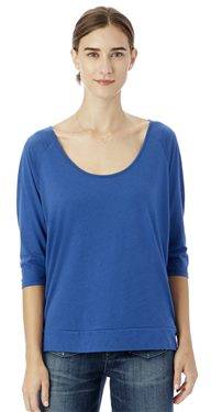 Boxy Cotton Modal Raglan T-Shirt