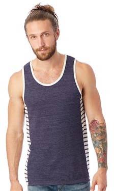 Marine Eco-Jersey Panel Tank Top