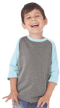 Youth CVC Three-Quarter Sleeve Raglan T-Shirt