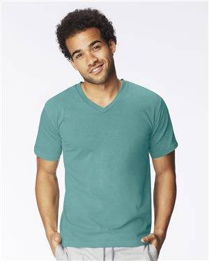 Garment Dyed Ringspun V-Neck T-Shirt