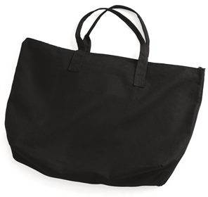 10 Ounce Cotton Canvas Tote with Zipper Top Closure