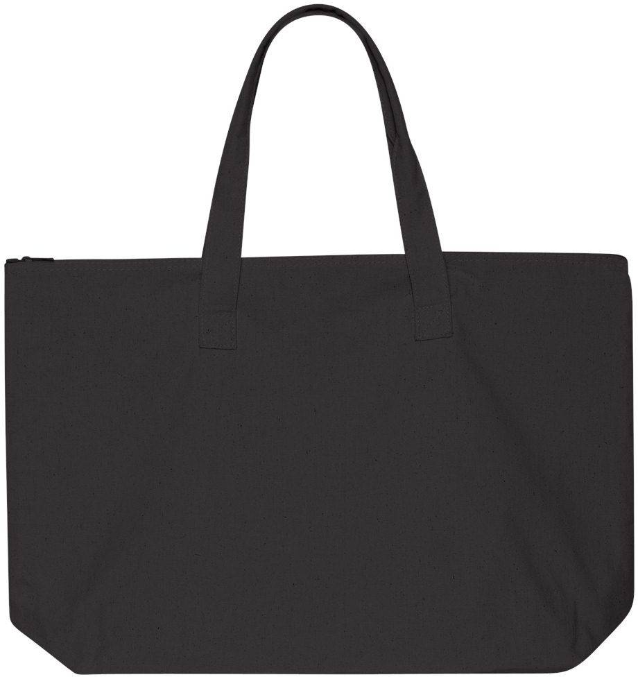 10 Ounce Cotton Canvas Tote with Zipper Top Closure