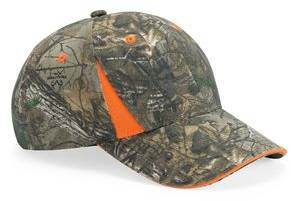 Camo Cap With Hi-Vis Trim