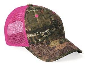 Camo Cap with Neon Mesh Back
